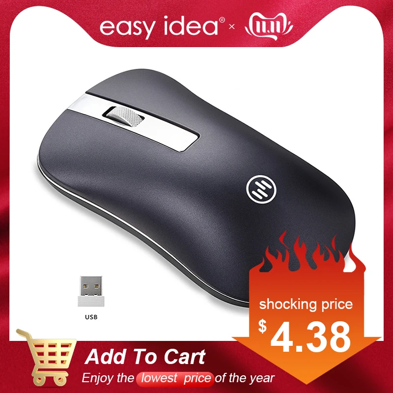 

Bluetooth Wireless Mouse Silent Gaming Mouse Rechargeable Computer Mouse Wireless 2.4Ghz Ergonomic PC Mice USB Mause for Laptop