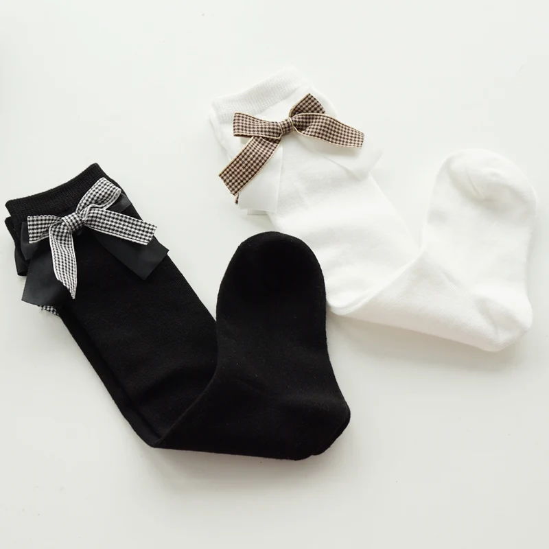 

Носки для девочек 3-10 лет, хлопковые длинные, до колена, для принцессы, танцевальные, Корейская версия, на лето