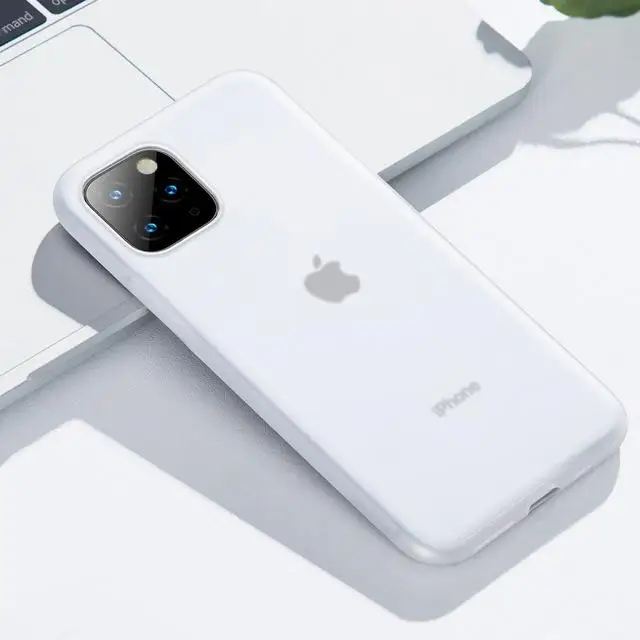 Baseus жидкий силиконовый чехол для телефона iPhone 11 Pro Max, силиконовый чехол для iPhone 11 Pro, чехол для телефона - Цвет: White