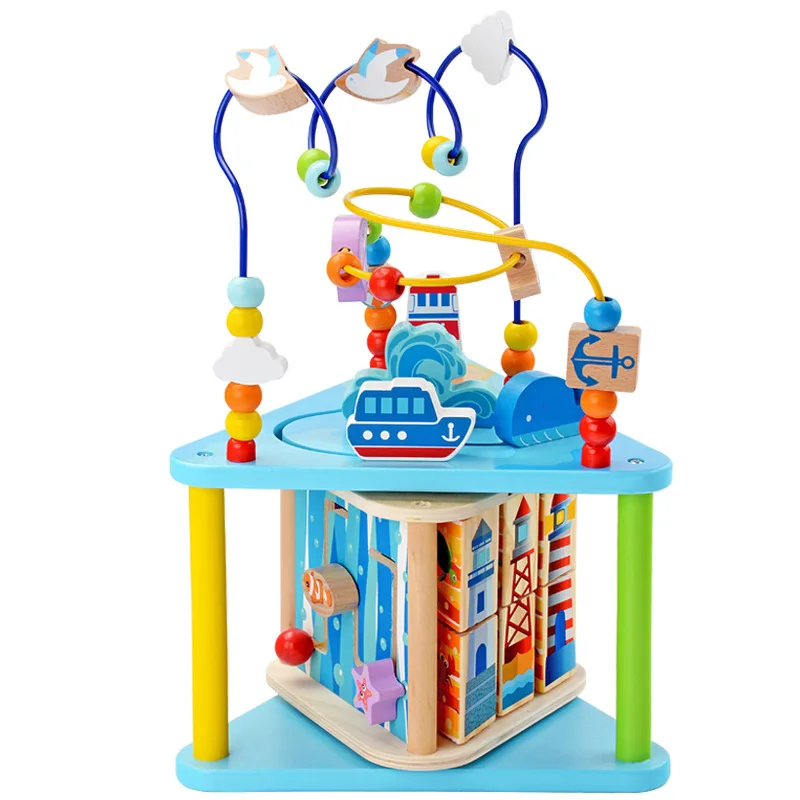 

Men's Infant Bead-stringing Toy Treasure Chest Baby Children GIRL'S Early Education Building Blocks Educational Toy Beaded Brace
