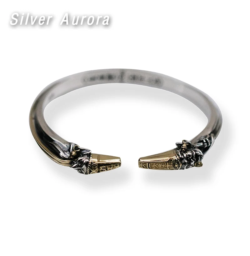 Skills and old silversmith s925 серебряные мужские браслеты тайский серебряный крест восстановление древних способов девственницы браслет