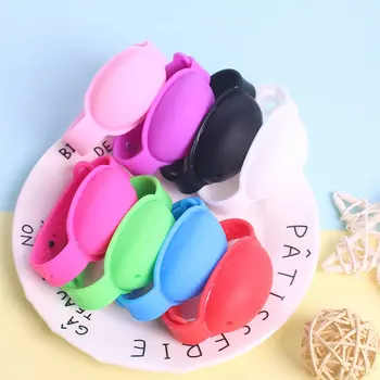 

Silicone Hand Sanitizer Bracelet With Bottle Portable Disinfectant Containers Bracelet Wristband Hand Dispenser