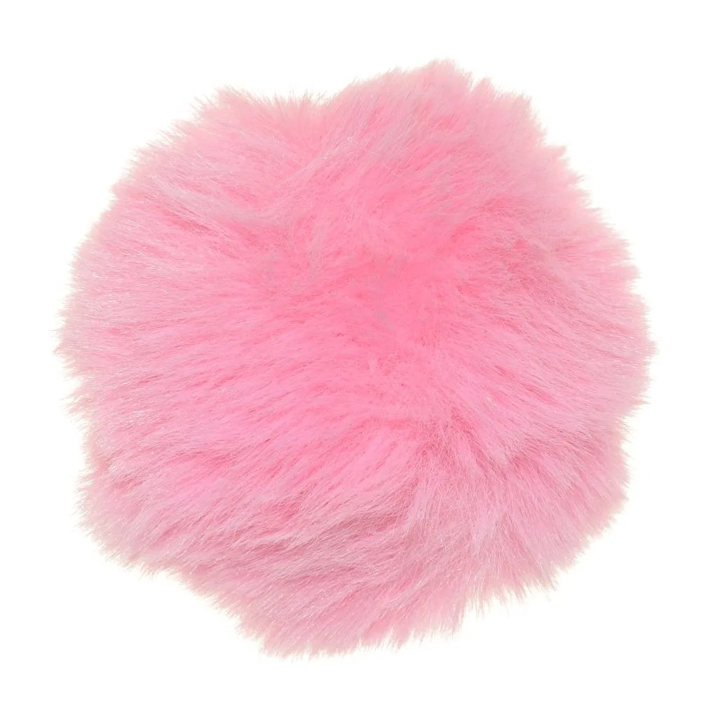 pink 1 шт. 8 см большой помпон Пушистый Плюшевый тканевый самодельный мягкий помпон шар пушистый домашний декор швейные принадлежности краф цветы шар - Цвет: pink