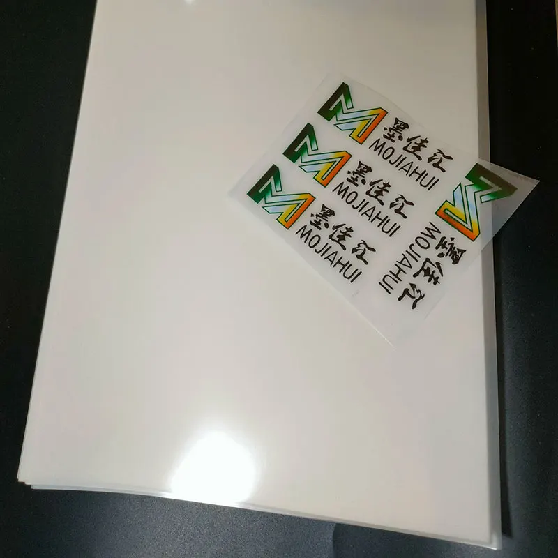PET 직접 전사 필름 인쇄용 PET 전사 필름, DTF 잉크 인쇄 및 전사, 100PC A4