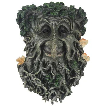 

1Pc Old Man Tree Face Wild Bird Feeder Bird Feeder Garden Whimsical Creative Outdoor Tree Sculpture Tree Face Decor Art Decorati