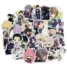 50PCS Japan Anime Seraph of The End Sticker for Luggage Laptop Skateboard Car Bicycle Backpack Decal Pegatinas Toy Stickers
