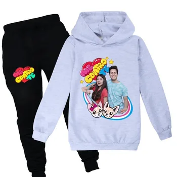 

Cotton Kids Clothing Me Contro Te Hooded Toddler Girl Outfits Jacket Boy Clothes for Girls Outfits Long Sleeve Shirt + Pans Sets