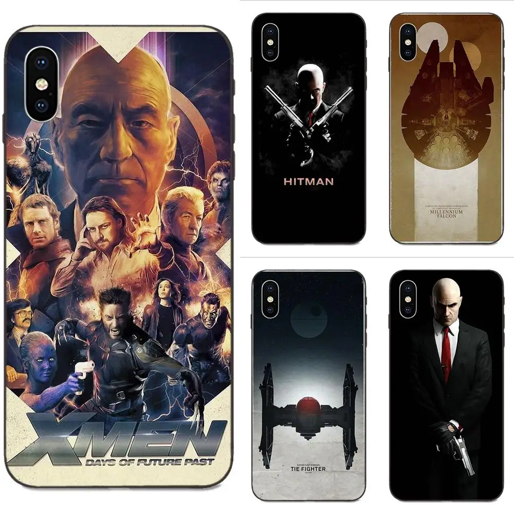Цитата чехол тонкий для Apple iPhone 4 4S 5 5S SE 6 6S 7 8 Plus X XS Max XR Hitman 47 двойные пистолеты |