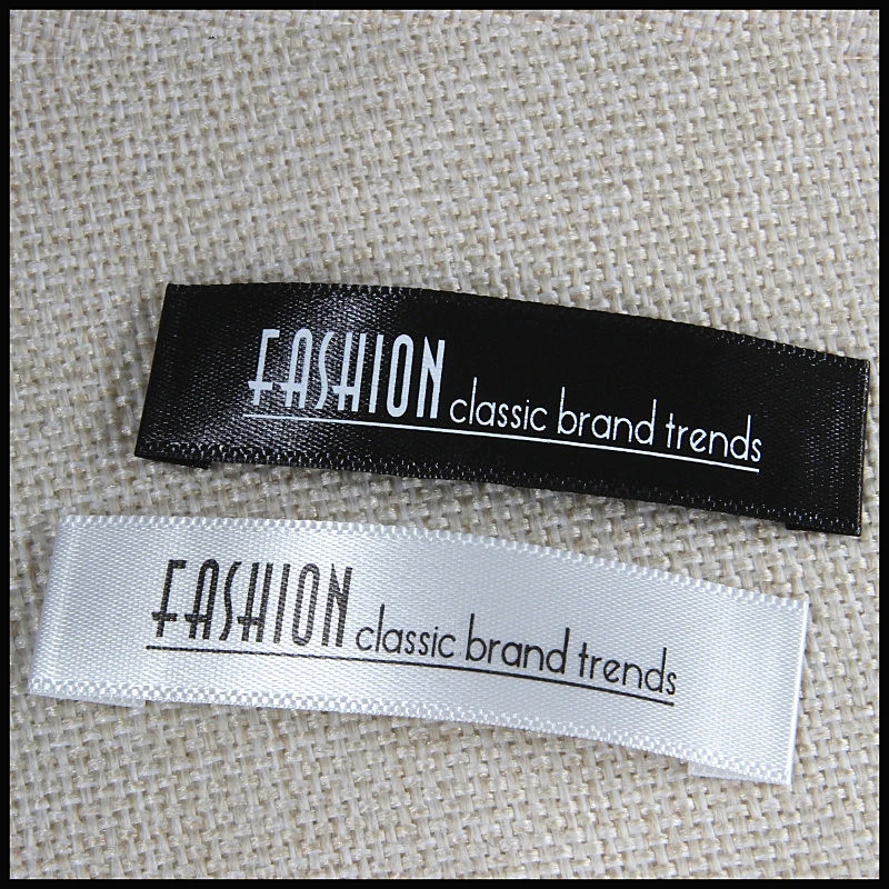Customized Satin Label Main Label White Washable Name Labels Garment Fabric  Tags Marker Set For Clothes Sewing Accessories - Garment Labels - AliExpress