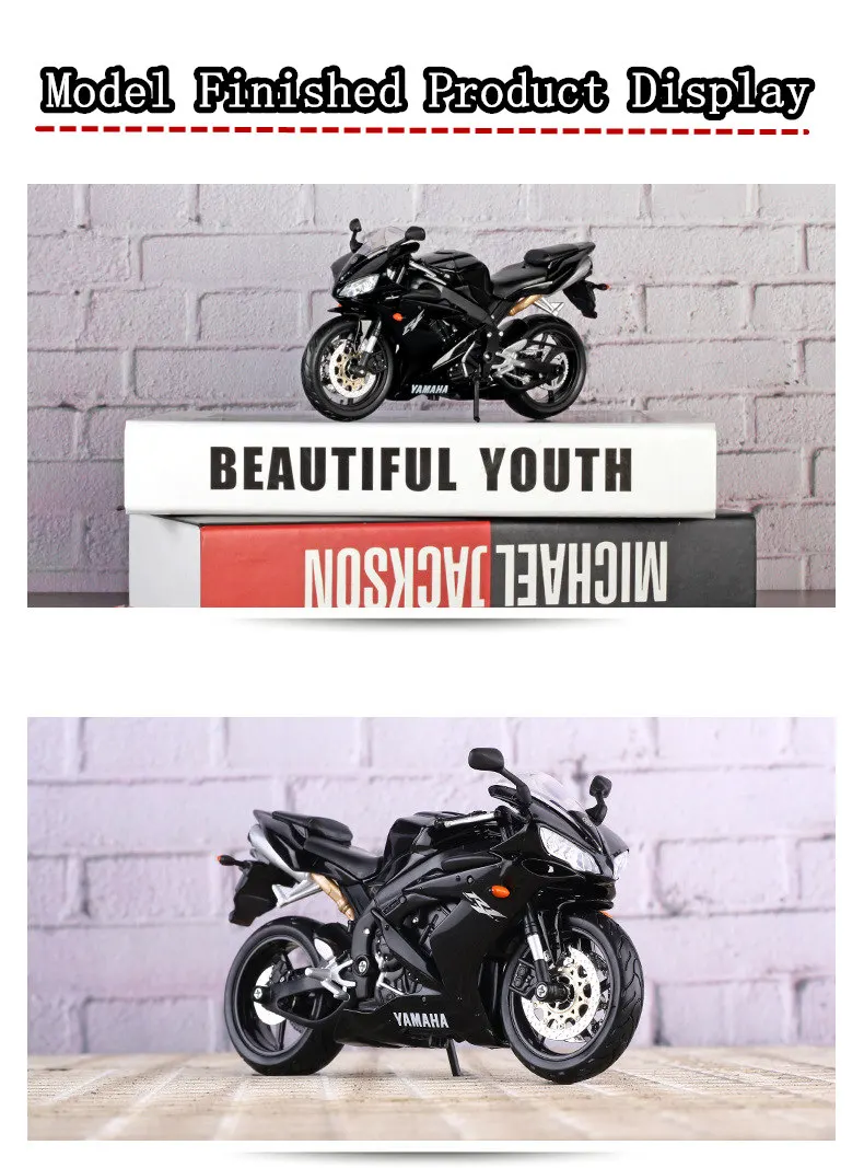 Maisto 1:12 в сборе Yamaha R1 оригинальная Авторизованная модель мотоцикла из сплава игрушечный автомобиль Коллекционирование