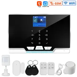 Tuya Wireless WIFI GSM Alarm Security System With110dB Door Window Motion Sensor Smartlife Safety Alarm Kit Support Alexa Google