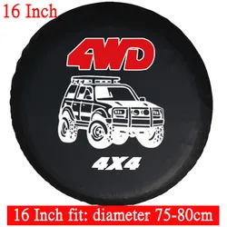 Universal Auto Spare Wheel Tire Cover PVC Protector (16inch)