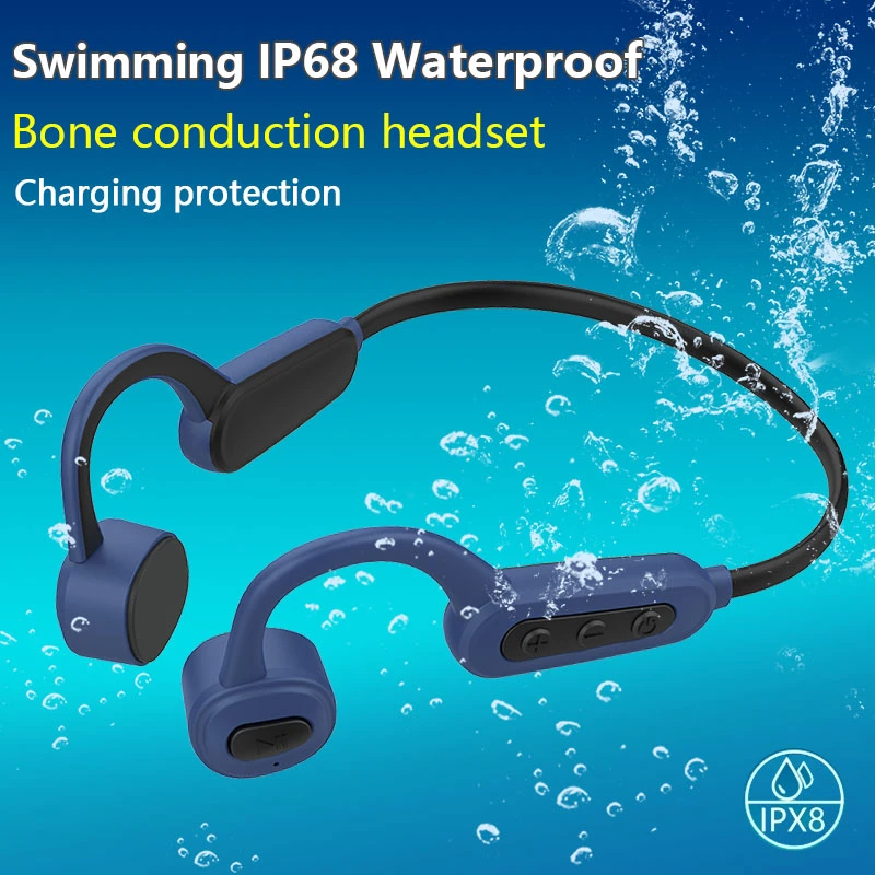 Auriculares impermeables IP68 para natación, cascos inalámbricos MP3,  conducción ósea, 16G, Bluetooth, llamadas, altavoz, protección de  carga|Auriculares y audífonos| - AliExpress