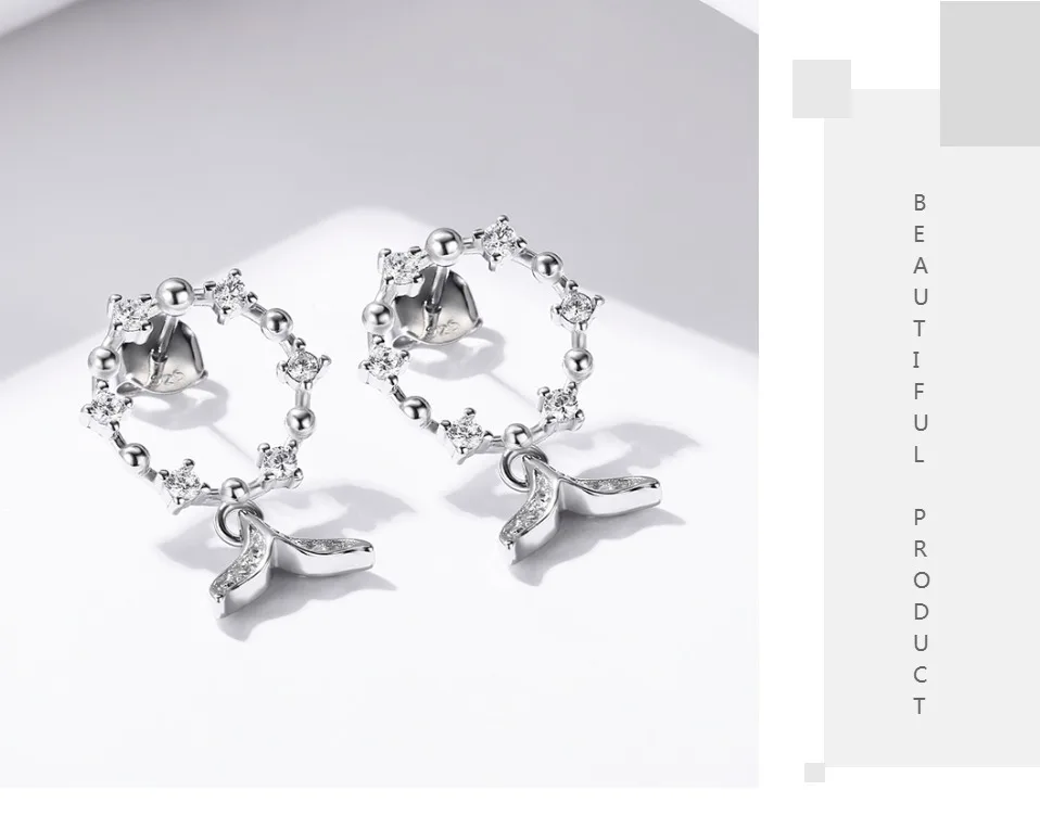 Sodrov 925 серебро в виде ракушки русалка серьги гвоздики для женщин модные вечерние ювелирные изделия HE050 brincos персонализированные
