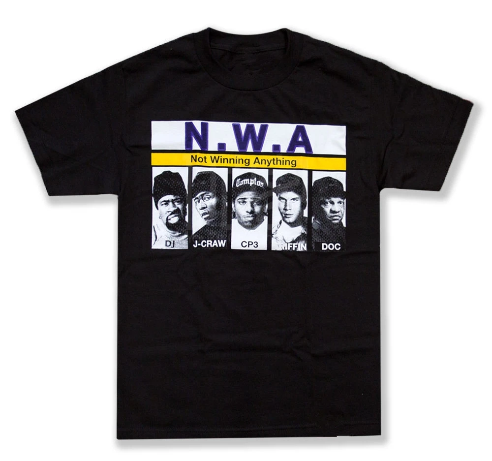 2017 новые поступления N. W. A. Футболка Прямая Из Compton Мужская хип хоп рэп NWA Ice Cube Dr Dre