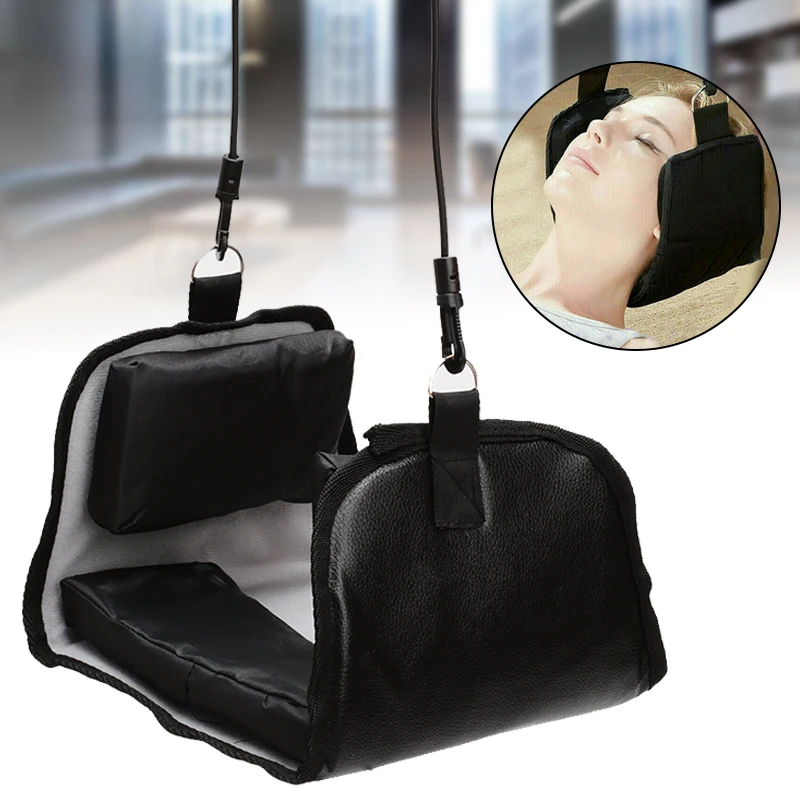 

1 Set Polyester Neck Hammock Cervical Traction Belt Head Stretcher With Bungee Cord Hook Clip for Head Relief Neck Shoulder Pain