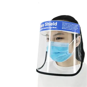 

ransparent Safety Face Shield Dust-proof Protective Face Cover Visor Anti Fog Splash Facial Mask Protector