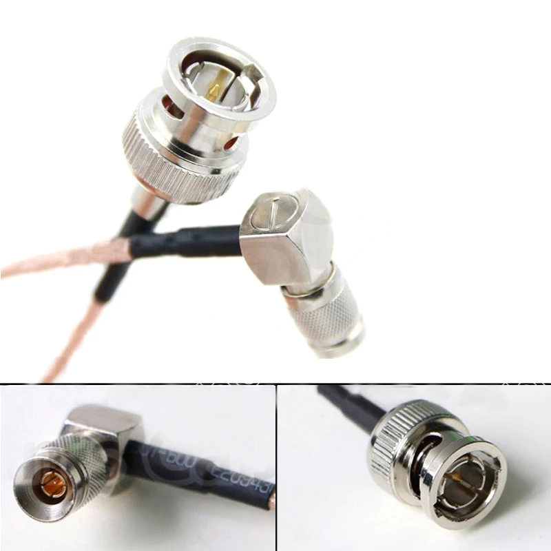 Mini BNC DIN 1.0/2.3 Right Angle to BNC Male 75ohm RG179 HD SDI Cable for Blackmagic RF Coaxial RG179 SDI cable jumper pigtail