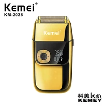 

Kemei Original Men Electric Shaver Machine KM-2028 Metal Body LED LCD Display Barber Professional Electric Beard Hair Shaver