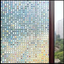 Стеклянная пленка нестандартного размера, статическая, влагостойкая, плесень для ванной, кухни, ИНДИВИДУАЛЬНАЯ ЗАЩИТА, украшение для дома 50 см x 100 см
