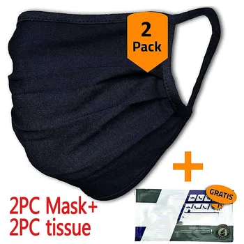 

2PCS Mask+2PC Tissue Windproof Anti-spitting Mask Disposable Filter Masque Mouth Muffle Mouth Caps Facial Mask Face Shield