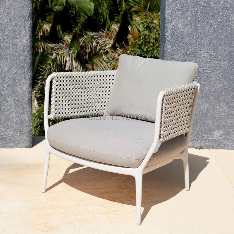 Patio Outdoor Garden Deck Corded Weave Armchair Lounge Chair Furnitures House Garden Sofas Aliexpress