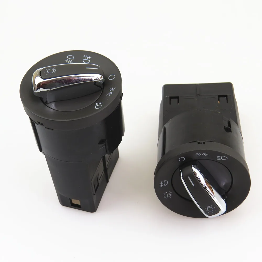 Кнопка переключения фар FHAWKEYEQ Qty 2 Хромированная для VW Passat B5.5 Golf MK4 Gti 4 Jetta Beetle Bora