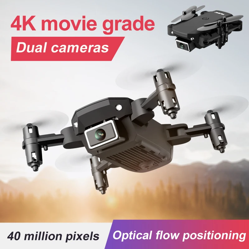 

Drone Camera HD Wide Angle 4K 720P WIFI FPV Optical Flow Dual Height Preservation Video Live Recording S66 Quadcopter