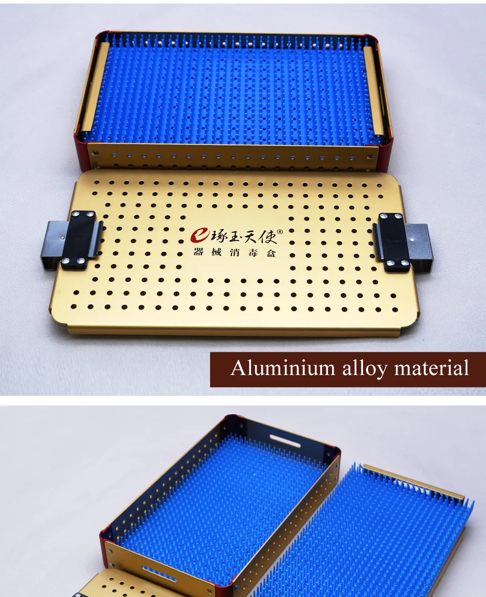 Коробка для стерилизации для хирургических инструментов, двухслойная коробка для стерилизации из алюминиевого сплава с высокой температурой и высоким давлением