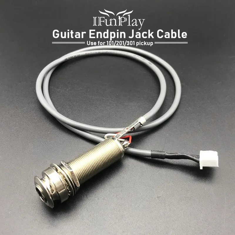 Акустическая гитара предусилитель Endpin Jack кабель постоянного тока 6,35 контактный разъем 3-контактный разъем для звукосниматель для фолк-гитары EQ 101 201 301 Замена