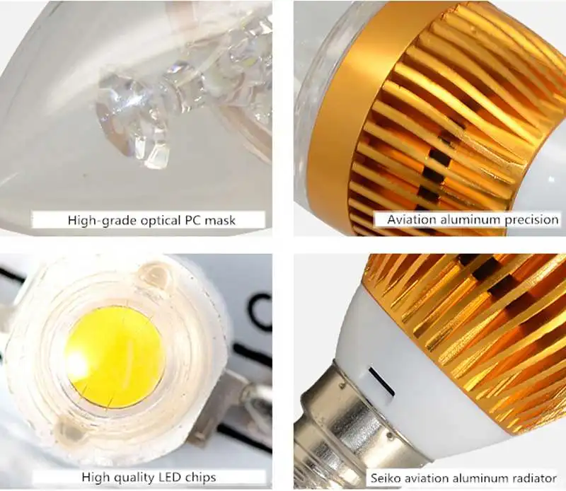 Прозрачный СВЕТОДИОДНЫЙ лампы 9W E14/E12 теплый белый Edison Ретро светодиодный свет лампы AC85-265V Lampara люстра домашнее украшение прожектор