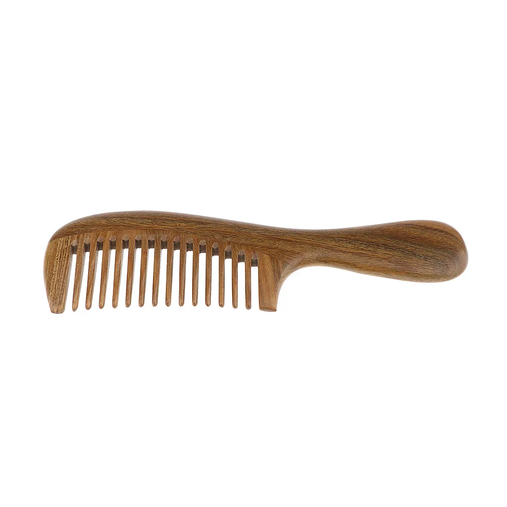 Hair Comb Wooden Fine Tooth Comb for Curly Hair Detangling,Ergonomic  Comb:Made of Natural Sandalwood Anti Bacterial