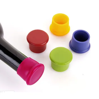 

500pcs Creative Silicone Fresh Beer Bottle Stopper Cruet Of Wine Cork Stopper Bottle Lid Seal Cork Bar Tool