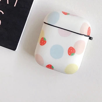 

Fruits Strawberry Earphone Case for 2 TPU Charging Case Wireless Bluetooth Headphone Protective Cover