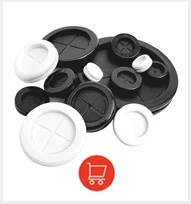 243Pcs/box Rubber Grommet Gasket Kits for Wire Cable Black Assortment Set