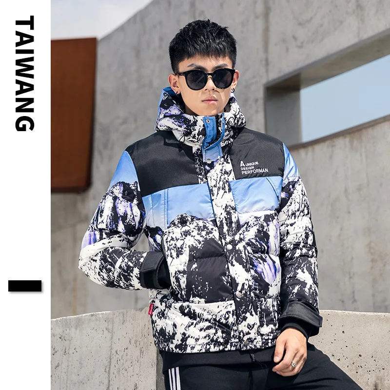 

Manufacturers Direct Selling Snow Mountain Down Feather Cotton-padded Clothes Winter New Style Europe And America Popular B