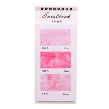 

1 Pc Colorful Dream Watercolor Memo Pad Paper Sticky Notes Planner Sticker Paste Kawaii Stationery Study Office