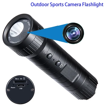 

2in1 Waterproof Glare Flashlight HD 1080P Video Recorder Mini Camera Sports DV Outdoor Bicycle Motorcycle Headlights Support TF