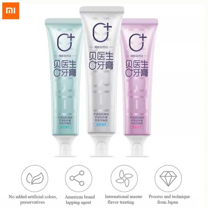 

Xiaomi Mijia Dr.Bei 0+ Probiotic Toothpaste Natural Toothpaste Teeth Whitening Enamel Protecting Tooth Fresh Health Beauty Tool