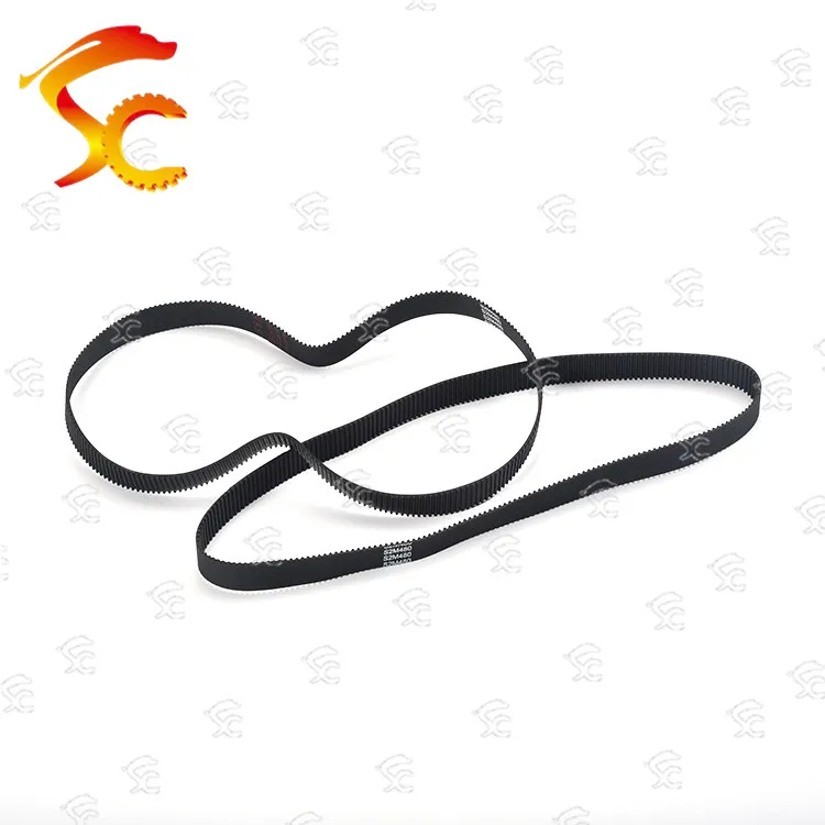 

1pcs S2M-460-6/10/14mm belt closed loop rubber S2M-460-6/10/14mm timing belt Teeth 307 Length 460mm width 6/10/14mm