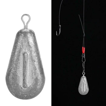 

15pcs Lead Sinkers Water Droplets w/ Ring Lead Weights Oval Split Shot Olive In Line Fishing Tackle Accessories Hollow And Solid