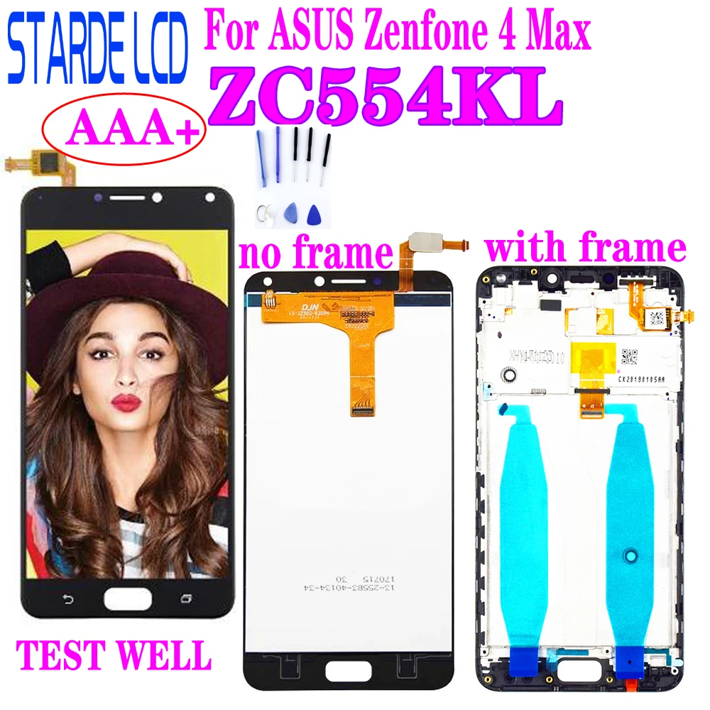 Starde Lcd For Asus Zenfone 4 Max Zc554kl X001d Lcd Display Touch Screen Digitizer Assembly With Frame And Free Tools Included Mobile Phone Lcd Screens Aliexpress