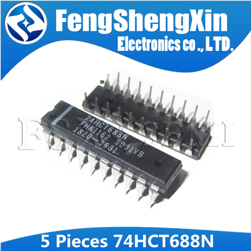 

5pcs 74HCT688N DIP20 74HCT688 HD74HCT688P CD74HCT688E MM74HCT688N M74HCT688B1 DIP-20 8-bit magnitude comparator IC