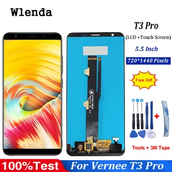 

5.5 inch For Vernee T3 Pro LCD Display+Touch Screen 100% Original Tested LCD Digitizer Glass Panel Replacement+Free tools