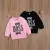 0-3Y Toddler Baby Girl Boy Осень С Длинным Рукавом MINI BOSS BABE Letter Print Толстовка/Толстовка Черный/Розовый Наряды