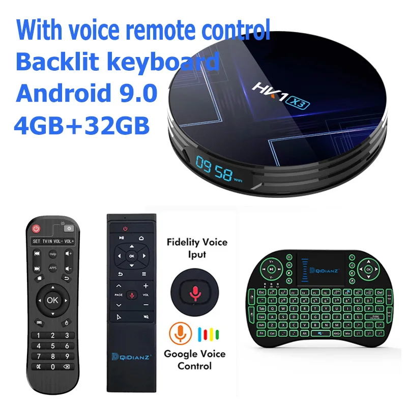 4G 32G MT12 I8 Смарт ТВ приставка hk1x3 Android 9,0 1000M Amlogic S905X3 8K двойной Wifi BT Netflix быстрая приставка hk1 x3 PK HK1MAX H96 a95x - Цвет: 4G 32G MT12 I8