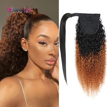 

Curly Human Hair Ponytail Kinky Curly Drawstring Hairpiece Clip In Hair Extensions Brazilian Remy Straight Wrap Around Ponytails