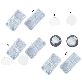

Cat Folding Mirror Resin Casting Mold Shell Cat Round Makeup Mirror Silicone Mold Epoxy Resin Mold Handmade Art Crafts Tools