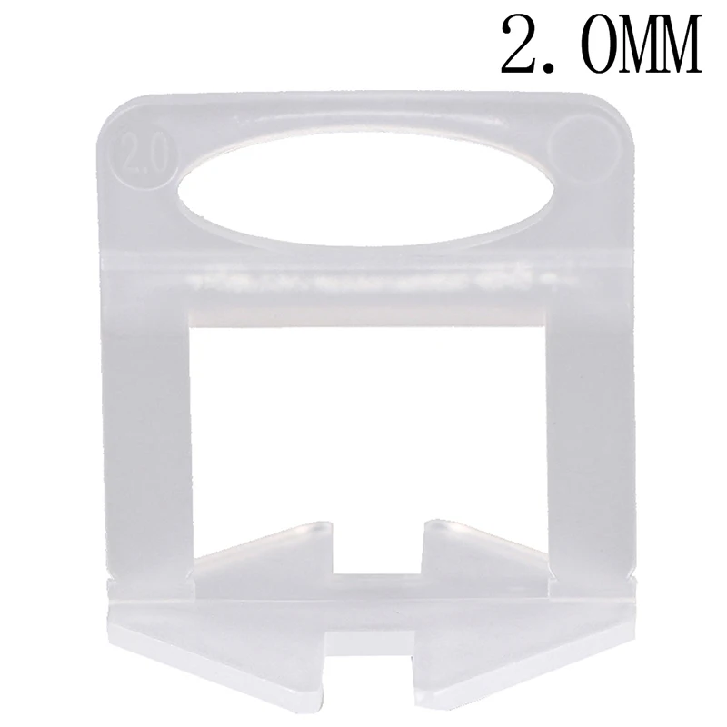 100Pcs 1/1.5/2/2.5/3mm Tile Levelling Spacers Clips Flooring Tiling Tool New Arrival - Color: 2mm