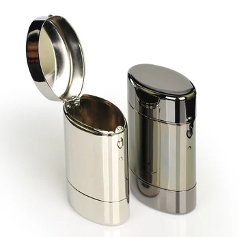 

21 Cigarettes Cigar Case New 1pcs Portable Cigarette Case Stainless Steel Cigarette Box Storage Boxes/Bins Capacity